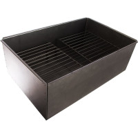 Двухъярусная коптильня с поддоном TEHNOLIT 58х38х22см