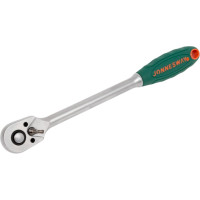 Рукоятка трещоточная удлиненная 1/4д.DR, 48 зубцов, 180 мм Jonnesway R4602