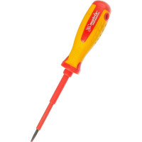 Отвертка Insulated SL3,0x80 мм MATRIX CrMo, до 1000 В, двухкомп. рукоятка// PROFESSIONAL 12914