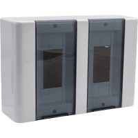 Щит открытой проводки на 18 модулей с дверцей Рувинил 68018