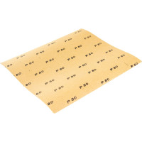 Шлифлист водостойкий на бумажной основе №16 (10 шт; 230х280 мм; Р80) SANTOOL 060212-008