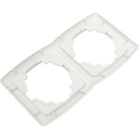 Рамка 2-х постовая вертикальная белая серия "Онега" TDM ELECTRIC SQ1805-0027