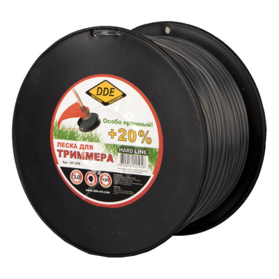 Корд триммерный Hard line на катушке (120 м; 3.0 мм) DDE 241-956
