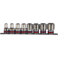 Набор шестигранных торцевых головок 1/2", 3/8"-7/8", 8шт KING TONY 4510SR