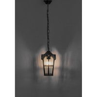 Садово-парковый светильник, четырехгранный на цепочке 60W 230V E27, черное золото Feron PL106 11298