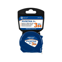 Рулетка 3 м x 16 мм корпус из ABS пластика КОБАЛЬТ Луч 247-309