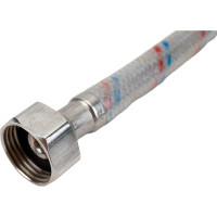 Подводка для воды AQUALINE нейлон/ПВХ стальнаягайка вн-вн 1/2 - 30 см 04860