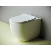 Напольный пристенный унитаз-соло Ceramicanova METROPOL Rimless CN4004