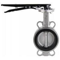 Затвор дисковый поворотный DN.ru 316L-316L-NBR Ду300 Ру16 с рукояткой D050-01516