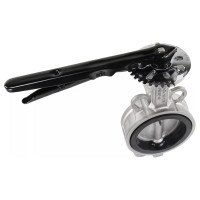 Затвор дисковый поворотный DN.ru 316L-316L-NBR Ду300 Ру16 с рукояткой D050-01516