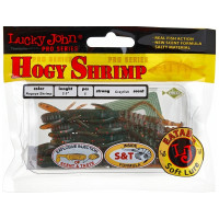 Съедобные искусственные виброхвосты LUCKY JOHN LJ Pro Series HOGY SHRIMP 3.5in, цвет 085, 5шт. 140174-085