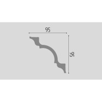Карниз П01 Де-Багет 95/95 00-00003758