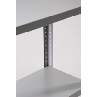 Стеллаж ООО ФУРАМА СТФЛ 1800x700x500 мм, 5 полок, серый СТФЛ187050-5