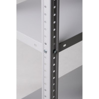 Стеллаж ООО ФУРАМА СТФЛ 1800x700x500 мм, 5 полок, серый СТФЛ187050-5