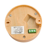 Датчик движения TDM ELECTRIC ДДП-03С "ЭКО" 1200Вт, 10-900с, 6м, 3+Лк, 120 сбоку+360 сверху градусов, IP33, сосна SQ0324-0043