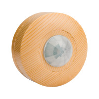 Датчик движения TDM ELECTRIC ДДП-03С "ЭКО" 1200Вт, 10-900с, 6м, 3+Лк, 120 сбоку+360 сверху градусов, IP33, сосна SQ0324-0043