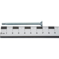 Саморез ZAMETAL 4,8x70 со сверлом и потайной головкой, DIN 7504Р, оц., уп. 200 шт. ZA082402