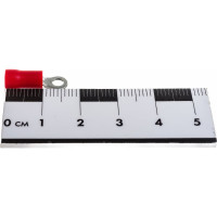 Кольцевой изолированный наконечник KLR ROV-301 с ПВХ манжетой 0.25...1.65мм2/М3/Красный/6500301