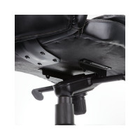 Кресло руководителя Helmi HL-ES07 Resolution повышенной прочности, экокожа черная, хром 282343