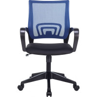 Компьютерное кресло Бюрократ CH-695N спинка сетка синий сиденье черный CH-695N/BL/TW-11