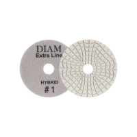 Круг алмазный гибкий шлифовальный Step-3 Extra Line Hybrid (100х3 мм; №1; серый) Diam 000686