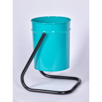 Уличная урна ПРОФМЕТСТИЛЬ металлическая, бирюзовая 384