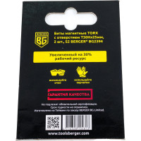 Биты магнитные Torx30H, 25 мм, 2 шт, S2 Berger BG BG2394
