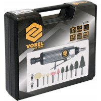 Прямая пневматическая шлифмашина VOREL с аксессуарами 81109