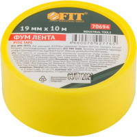 ФУМ-лента FIT плотность 0,40 гр/см3, 19 мм x 10 м x 0,075 мм 70694