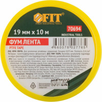 ФУМ-лента FIT плотность 0,40 гр/см3, 19 мм x 10 м x 0,075 мм 70694