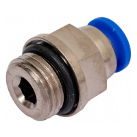 Фитинг 6 мм с наружной металлической резьбой G1/4" CDC Pneumatics PC 06G02