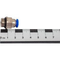 Фитинг 6 мм с наружной металлической резьбой G1/4" CDC Pneumatics PC 06G02