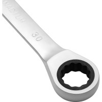 Комбинированный трещоточный ключ AV Steel 30мм AV-315030