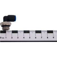 Фитинг L-образный 6 мм с наружной металлической резьбой G1/4" CDC Pneumatics PL 06G02