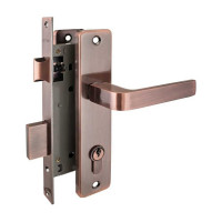 Врезной замок с ручками Аллюр 126/1 AC старая медь 1072