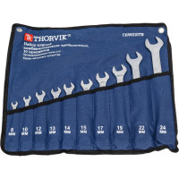 Набор комбинированных гаечных трещоточных ключей Thorvik CRWS10TB в сумке, 8-24 мм, 10 пр. 053468