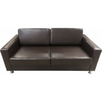 Диван Мягкий офис Ватсон трехместный коричневый ВТС303ШК