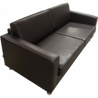 Диван Мягкий офис Ватсон трехместный коричневый ВТС303ШК