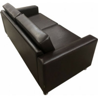 Диван Мягкий офис Ватсон трехместный коричневый ВТС303ШК