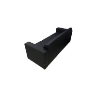 Диван Мягкий офис Артур Люкс трехместный черный АРТЛЮ301ЧН