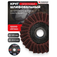 Круг зачистной абразивный 125х22.2мм Forsage F-FR522C(49119)