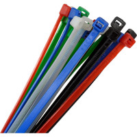 Кабельный хомут duwi нейлон, 300x4,8 мм, разноцветные, 25 шт. 30247 6