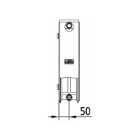 Стальной панельный радиатор Kermi Profil-K FK O 22/300/1200 боковое подключение белый RG008V5K86GBA4