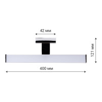 Светильник TDM ELECTRIC LED CH-П 8Вт, 4000 К, IP44, Брассия, хром SQ0358-0202