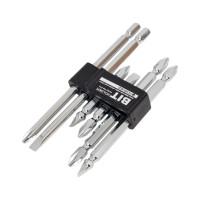 Отвертка-держатель Forsage переставная с комплектом бит 7пр.на блистере 25946 F-2074B