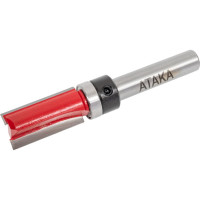 Фреза пазовая прямая с подшипником (12,7х26 мм; хвостовик 8 мм) Атака 8141530