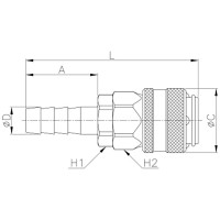 Куплунг под ерш мама CDC Pneumatics OSH 20