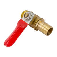 Краник латунный елочка 12 мм - резьба наружная 1/4" Pegas pneumatic 4416