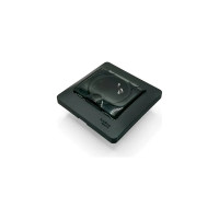 Розетка Systeme Electric Glossa Антрацит с/з со шторками с крышкой, 16А, IP44 в сборе GSL000748