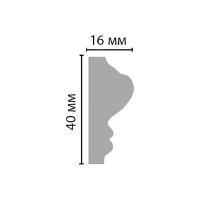 Молдинг Stenopol 40х16х2000мм под покраску C730